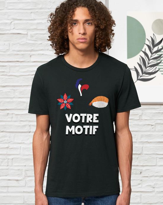 T-shirt Creator imprimé, vu de loin, couleur Black 