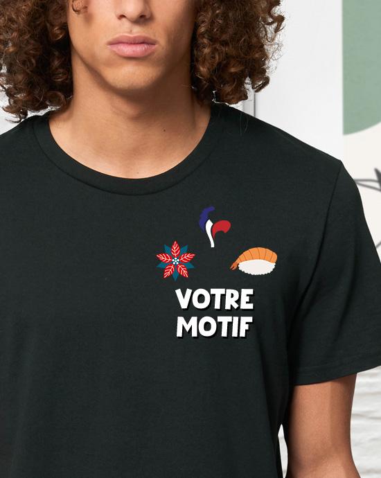 T-shirt Creator imprimé, vu de près, couleur Black 