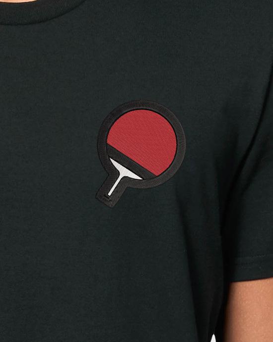 T-shirt Creator Brodé, en vue zoomée, couleur Black 