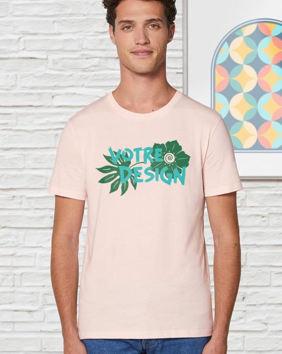 T-shirt Creator imprimé, vu de loin, couleur Candy-Pink 