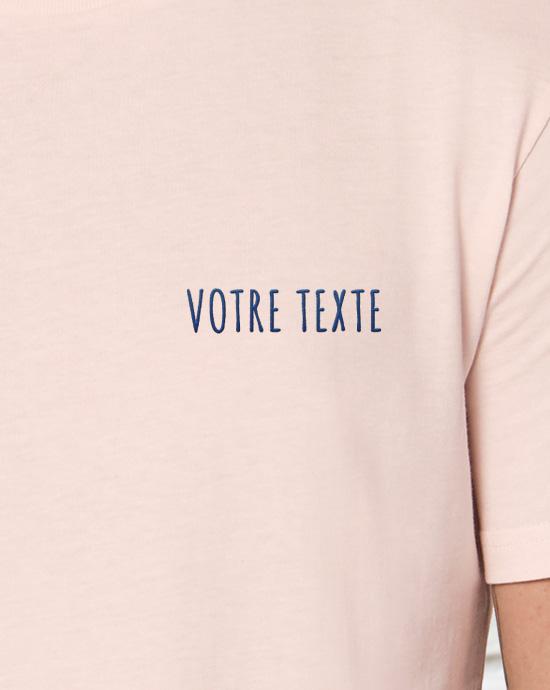 T-shirt Creator Brodé, en vue zoomée, couleur Candy-Pink 