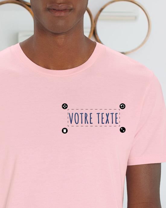 T-shirt Creator Brodé, vu de près, couleur Cotton-Pink 