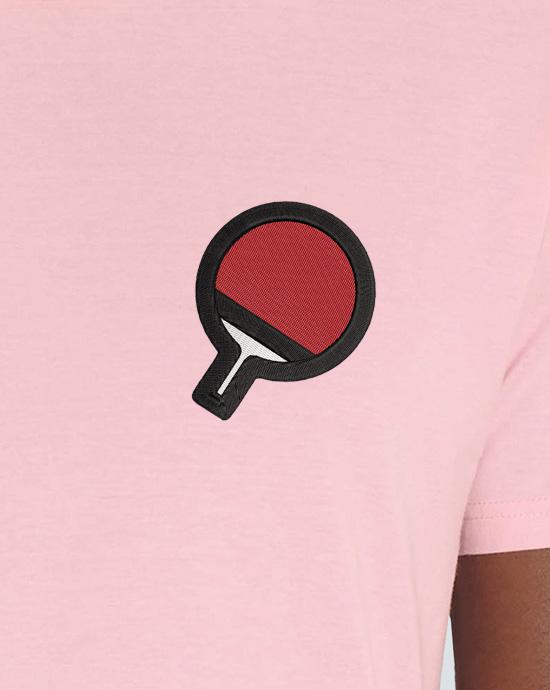 T-shirt Creator Brodé, en vue zoomée, couleur Cotton-Pink 