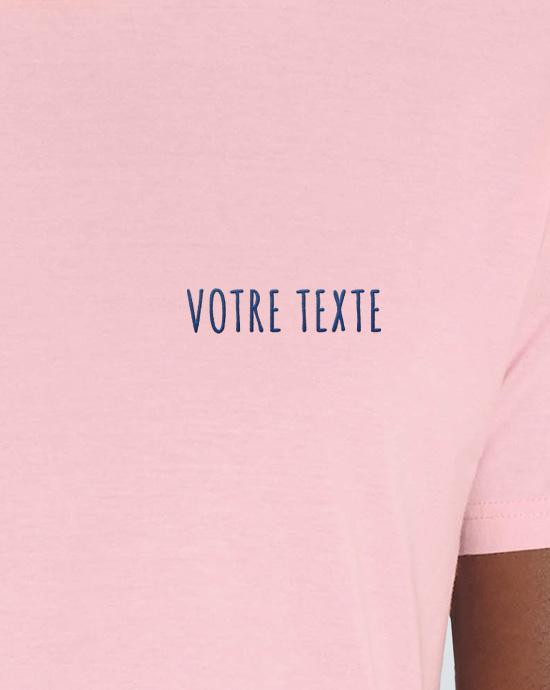 T-shirt Creator Brodé, en vue zoomée, couleur Cotton-Pink 