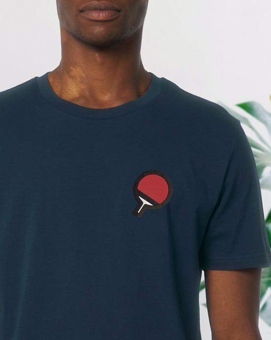 T-shirt Creator Brodé, vu de près, couleur French-Navy 