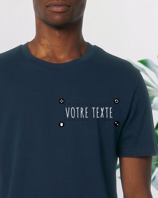 T-shirt Creator Brodé, vu de près, couleur French-Navy 