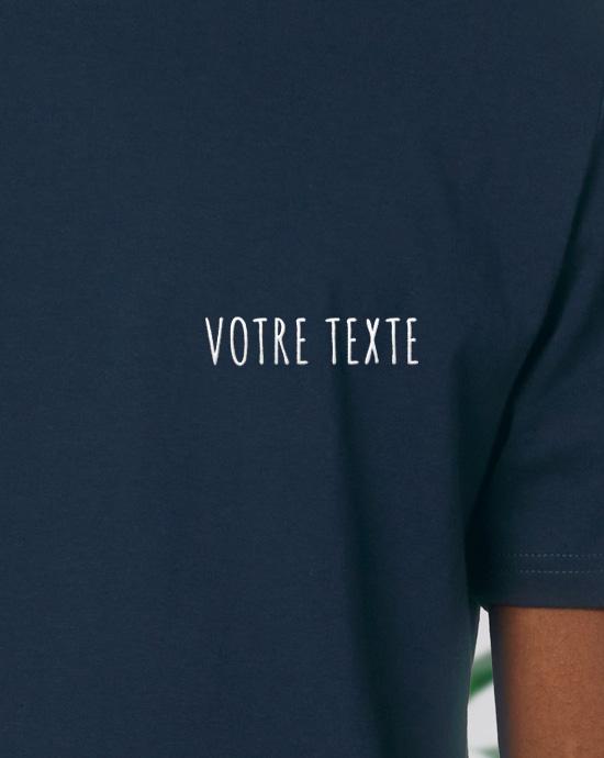 T-shirt Creator Brodé, en vue zoomée, couleur French-Navy 