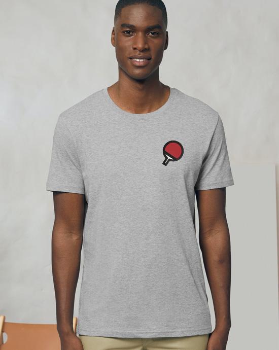 T-shirt Creator Brodé, vu de loin, couleur Heather-Grey 