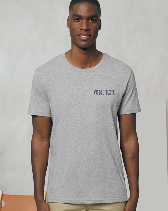 T-shirt Creator Brodé, vu de loin, couleur Heather-Grey 