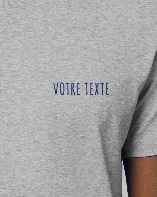 T-shirt Creator Brodé, en vue zoomée, couleur Heather-Grey 