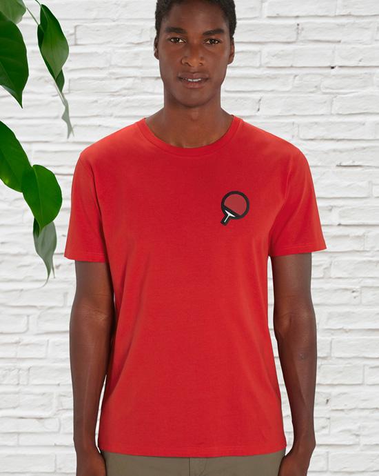 T-shirt Creator Brodé, vu de loin, couleur Red 