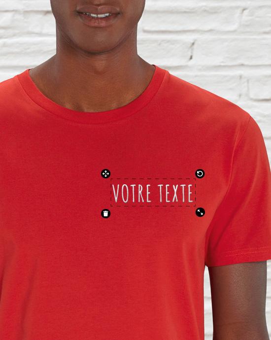 T-shirt Creator Brodé, vu de près, couleur Red 