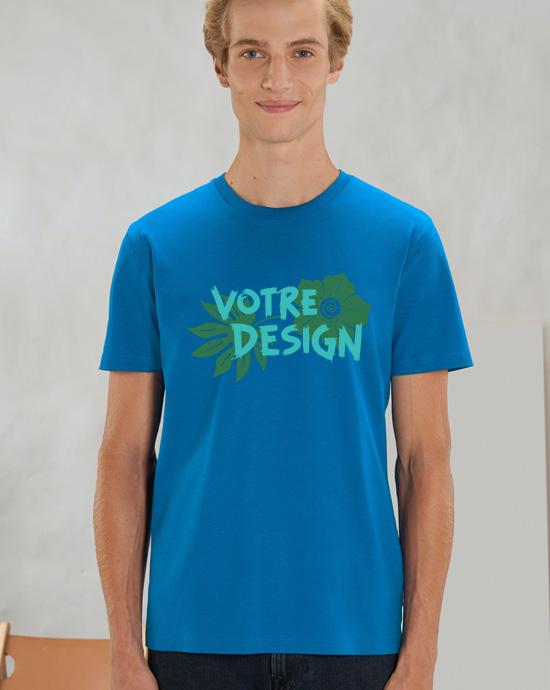 T-shirt Creator imprimé, vu de loin, couleur Royal-Blue