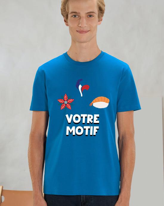 T-shirt Creator imprimé, vu de loin, couleur Royal-Blue