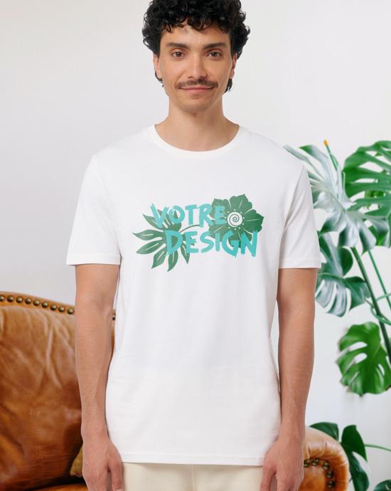 T-shirt Creator imprimé, vu de loin, couleur White 