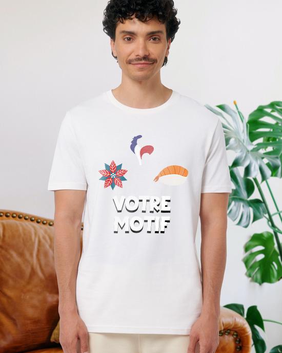 T-shirt Creator imprimé, vu de loin, couleur White 