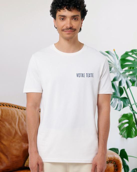 T-shirt Creator Brodé, vu de loin, couleur White 