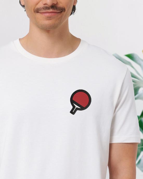 T-shirt Creator Brodé, vu de près, couleur White 