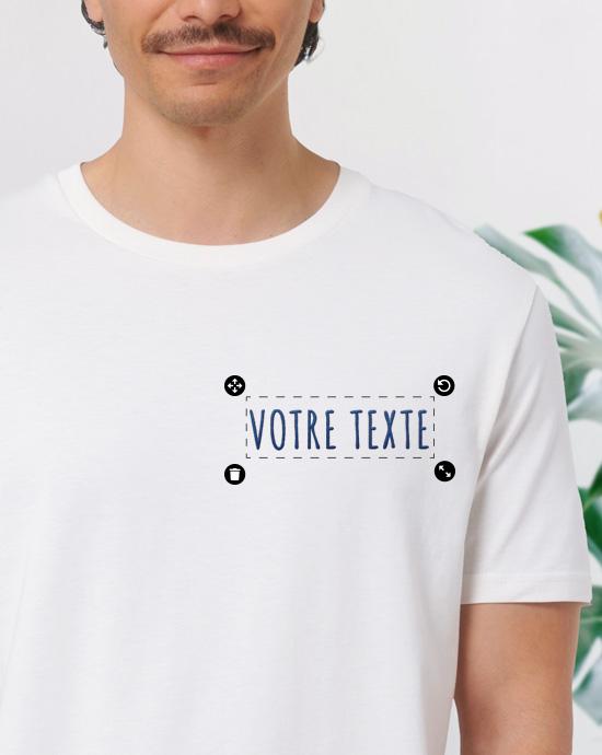T-shirt Creator Brodé, vu de près, couleur White 
