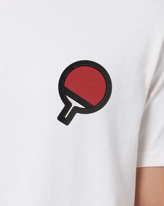 T-shirt Creator Brodé, en vue zoomée, couleur White 