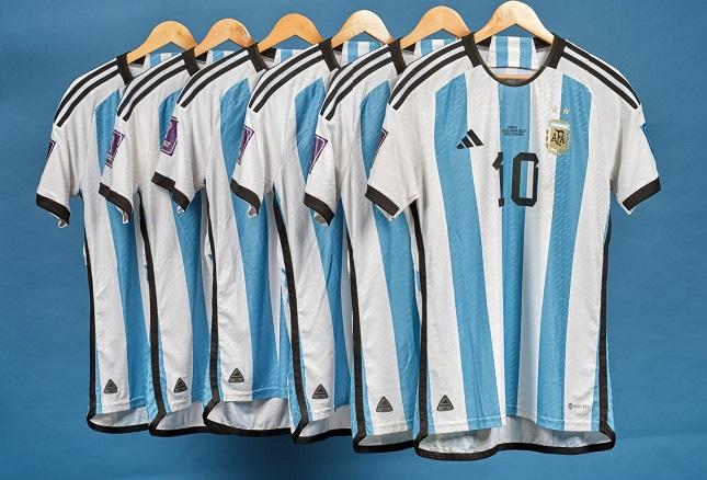 t-shirt collector de l'équipe de foot d'Argentin