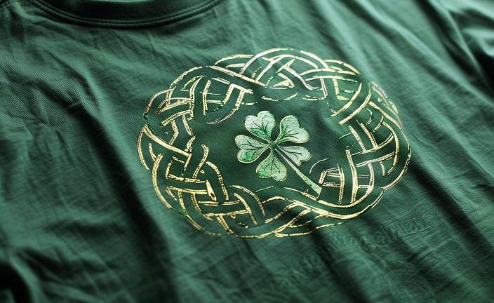 tee-shirt personnalisé par tunetoo, style traditionnel, fait pour la saint-Patrick