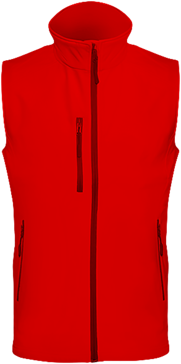 Veste Softshell Homme Sans Manches À Personnaliser  Red