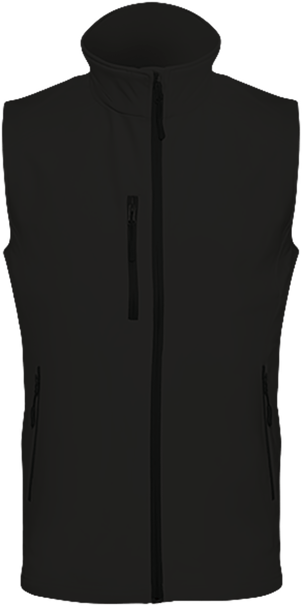 Veste Softshell Homme Sans Manches À Personnaliser  Black