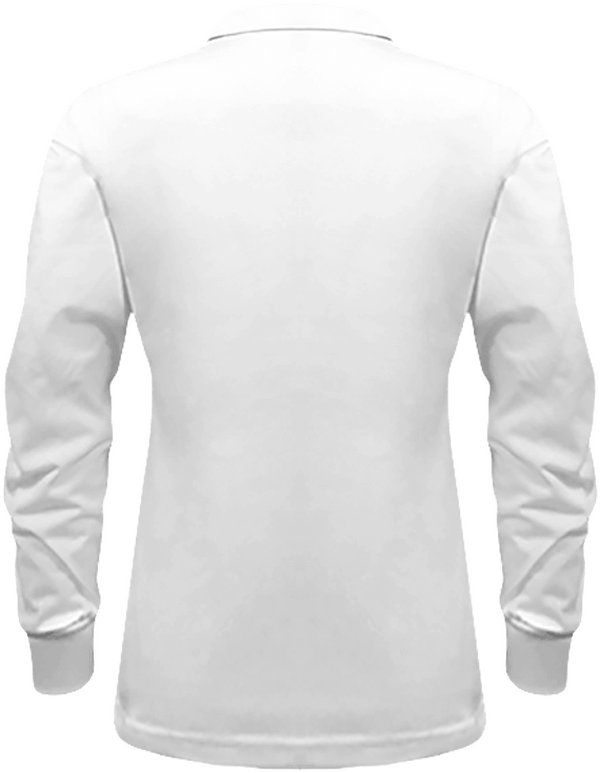 07l polo rugby col contraste femme dos White