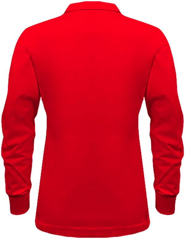 07l polo rugby col contraste femme dos Red