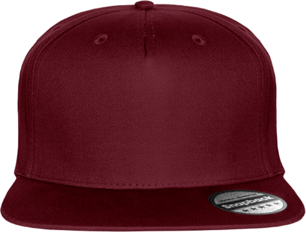 09d05 casquette snapback rapper 5 panneaux plexus Burgundy