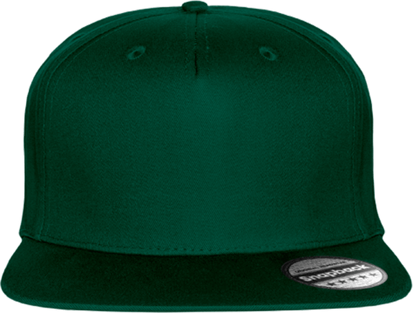 09d05 casquette snapback rapper 5 panneaux plexus Bottle Green