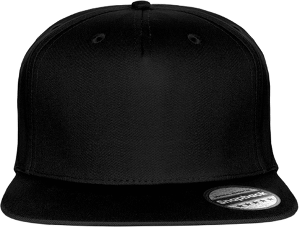 09d05 casquette snapback rapper 5 panneaux plexus Black