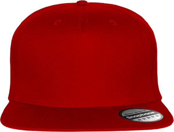 09d05 casquette snapback rapper 5 panneaux plexus Classic Red