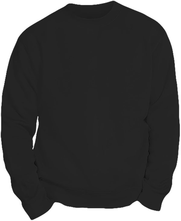 06g sweat lourd homme col rond face Black