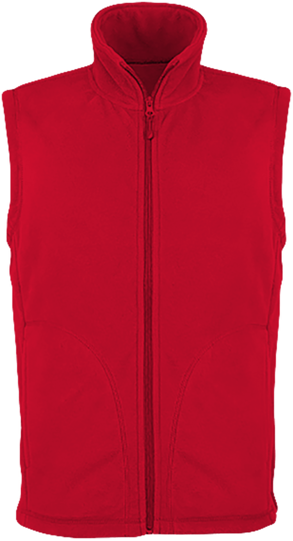 Customizable Fleece Vest | Quality And Warmth Red