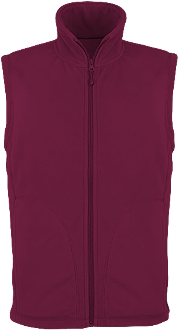 Customizable Fleece Vest | Quality And Warmth Wine