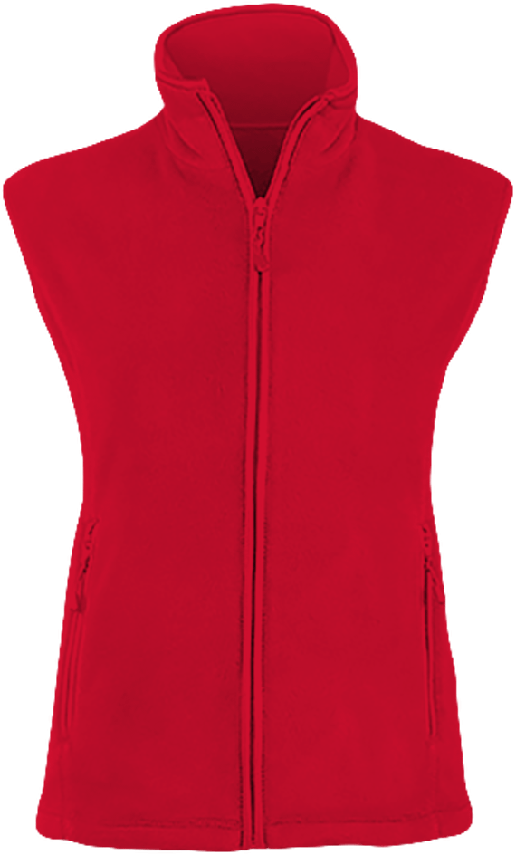 Customizable Women's Fleece Vest Red