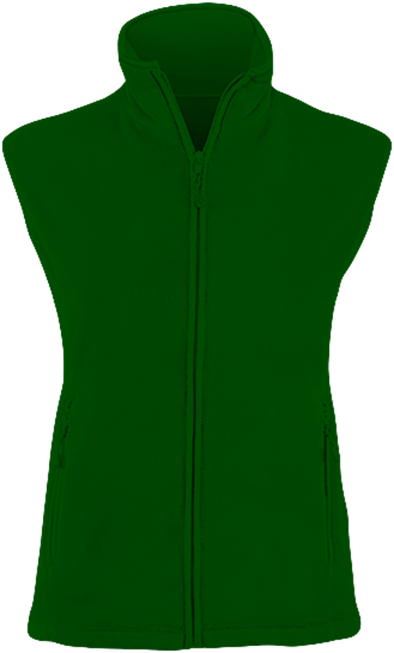 Customizable Women's Fleece Vest Kelly Green