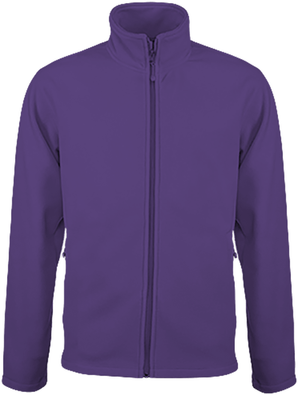 Customizable Fleece Jacket On Tunetoo Purple