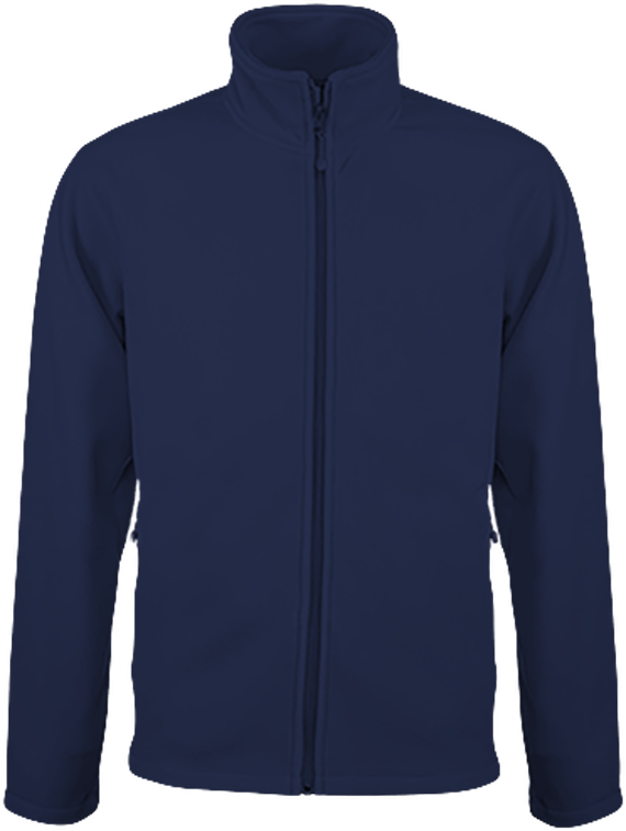 Customizable Fleece Jacket On Tunetoo Navy