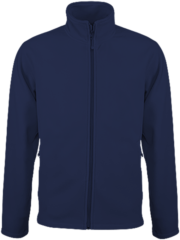 Customizable Fleece Jacket On Tunetoo Navy