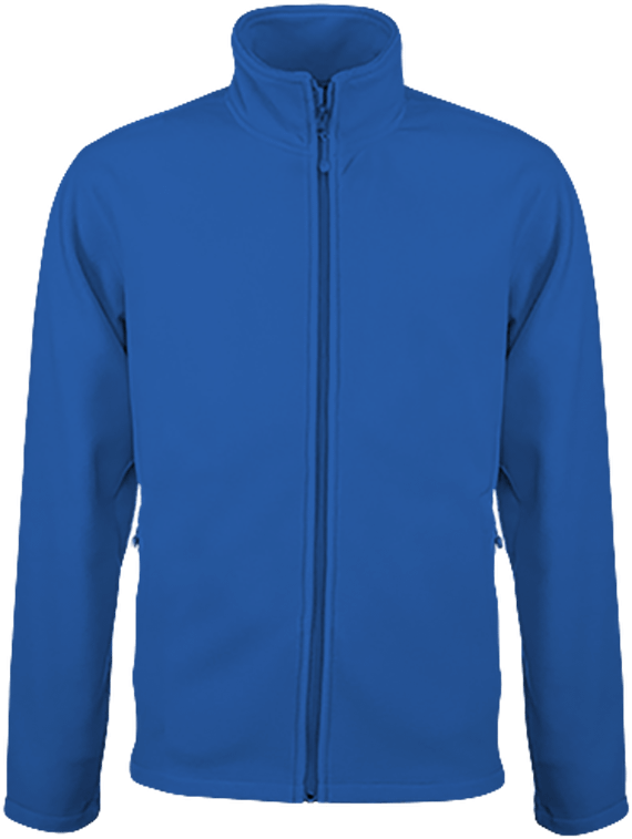Customizable Fleece Jacket On Tunetoo Royal Blue