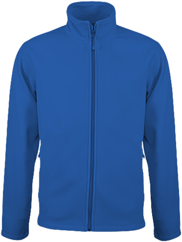 Customizable Fleece Jacket On Tunetoo Royal Blue