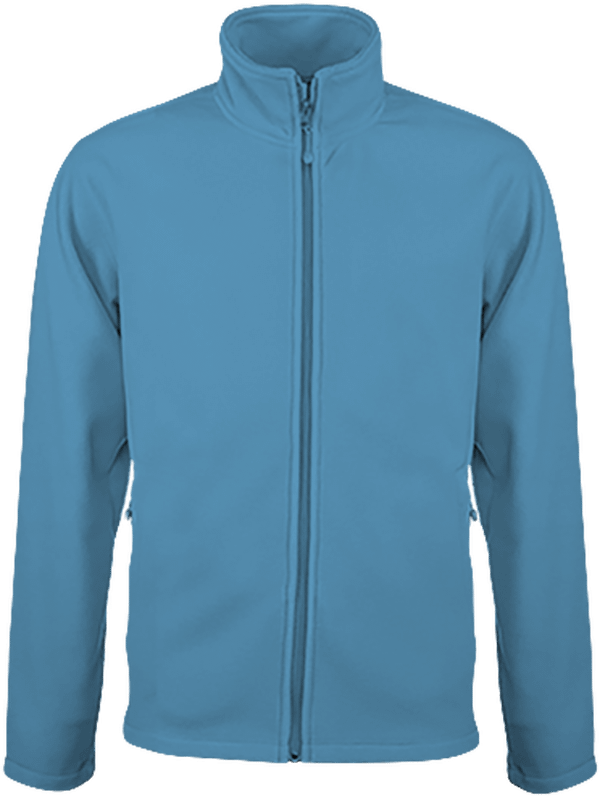 Customizable Fleece Jacket On Tunetoo Tropical Blue