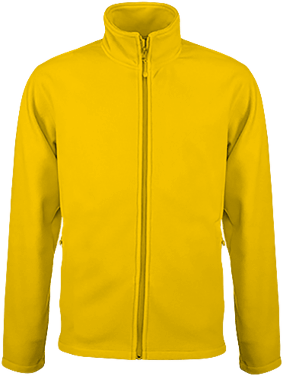 Customizable Fleece Jacket On Tunetoo Yellow