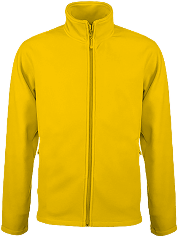 Customizable Fleece Jacket On Tunetoo Yellow