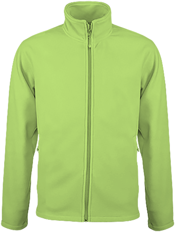 Customizable Fleece Jacket On Tunetoo Lime