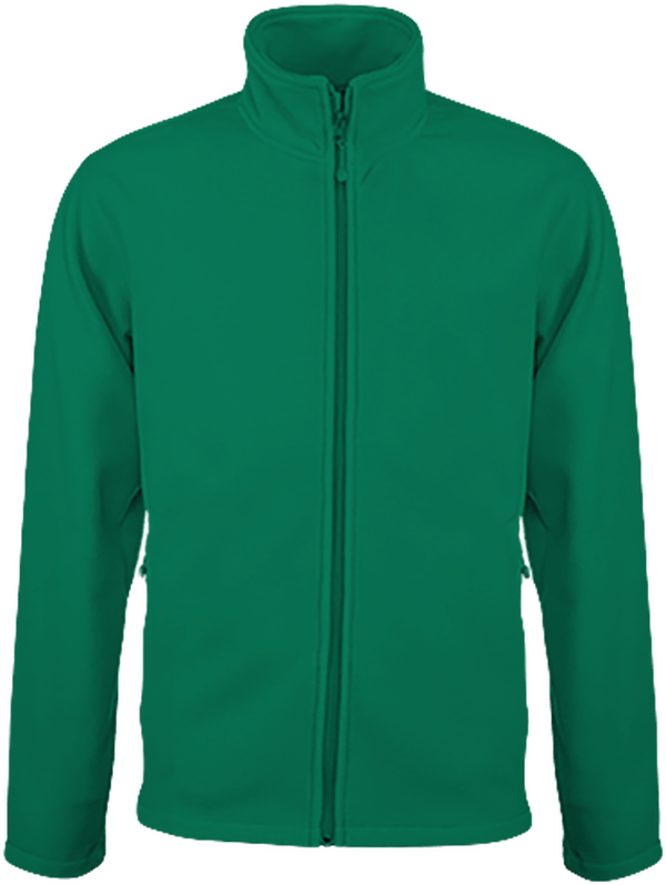 Customizable Fleece Jacket On Tunetoo Kelly Green