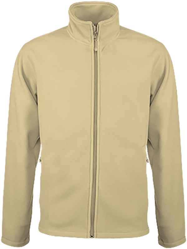 Customizable Fleece Jacket On Tunetoo Beige